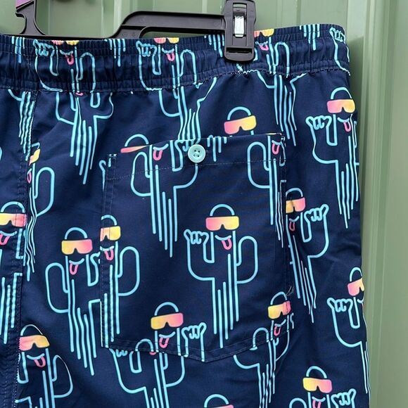 Men's Elastic Waist Swim Trunks Shorts 6" Inseam Beach Vacation 2-Pack Size 2XL - Picture 5 of 5